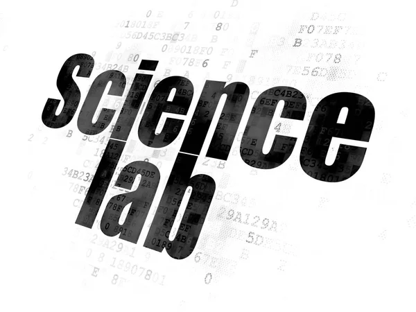 科学概念：数码背景科学实验室 — 图库照片