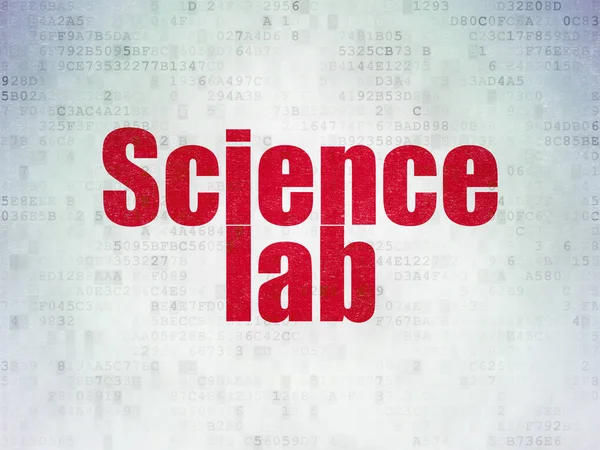 Concetto scientifico: Science Lab sul background della Digital Data Paper — Foto Stock