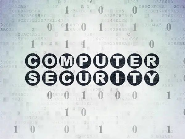 Concept de sécurité : Sécurité informatique sur fond de papier numérique — Photo