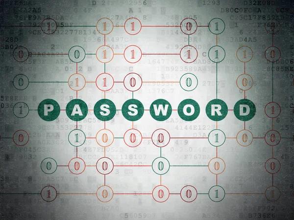 Privacy concept: Password on Digital Data Paper background — Stock Photo, Image