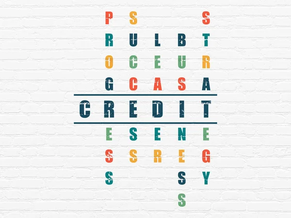 Business concept: Credit in Crossword Puzzle — Stock Photo, Image