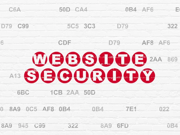 Web design concept: Website Security on wall background