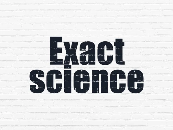Science concept: Exact Science on wall background — Stock Photo, Image