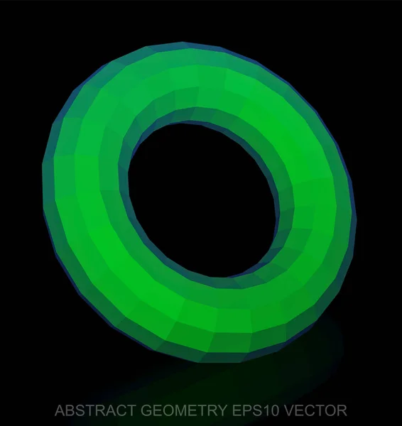 Geometria abstrata: baixo poli Toro Verde. EPS 10, vector . —  Vetores de Stock