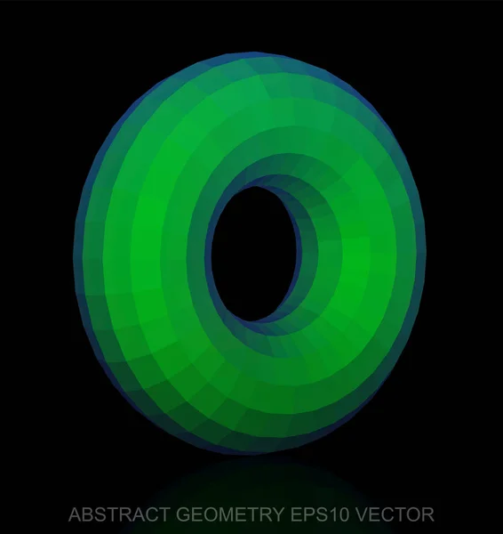 Geometria abstrata: baixo poli Toro Verde. EPS 10, vector . —  Vetores de Stock
