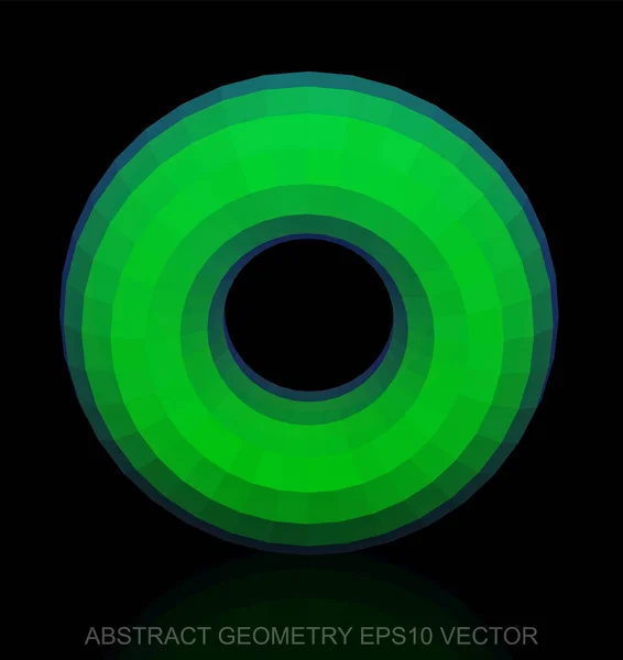 Geometria abstrata: baixo poli Toro Verde. EPS 10, vector . —  Vetores de Stock