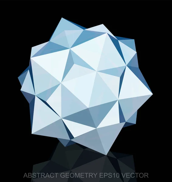 Estereometria abstrata: Dodecaedro branco poli baixo. EPS 10, vector . —  Vetores de Stock