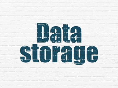 Bilgi kavramı: duvar arka plan üzerinde veri depolama