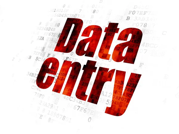 Conceito de informação: Data Entry on digital background — Fotografia de Stock