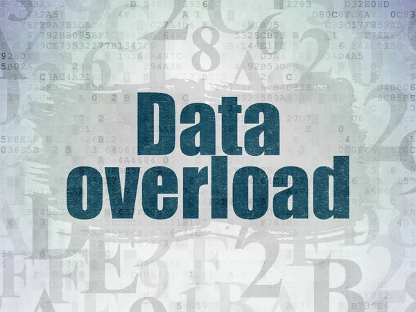 Concepto de información: sobrecarga de datos en el fondo del documento de datos digital — Foto de Stock