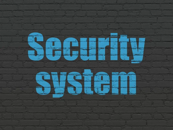 保護の概念: 壁背景のセキュリティ システム — ストック写真