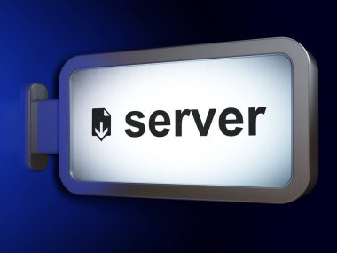 Web geliştirme kavramı: sunucu ve indir billboard arka plan