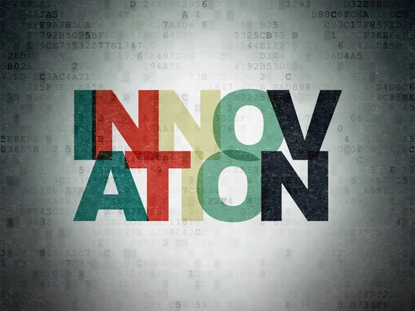 Affärsidé: Innovation på Digital Data papper bakgrund — Stockfoto