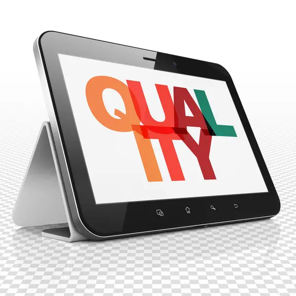 Concept marketing : Tablet Computer avec la qualité à l'écran — Photo