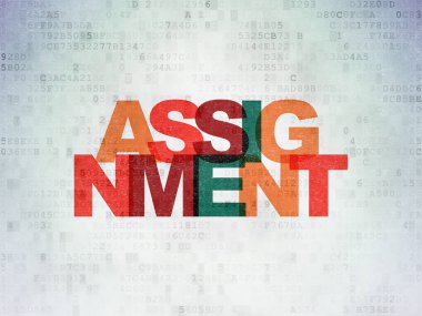 Hukuk kavramı: dijital veri kağıt arka plan atama