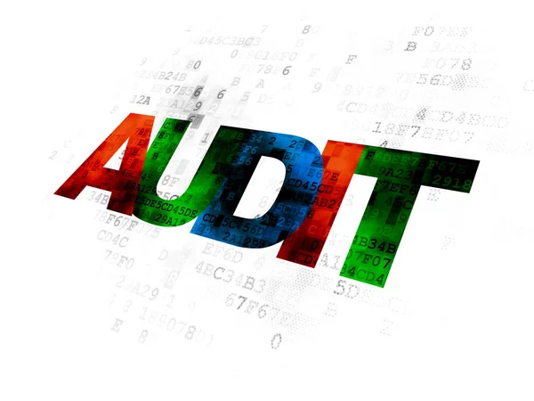 Business concept: Audit on Digital background — Stock Photo, Image