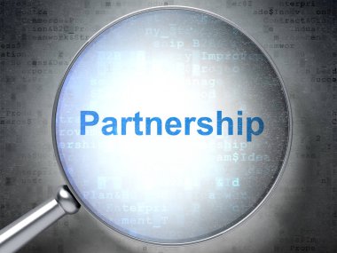 Ekonomi kavramı: optik cam ile ortaklık