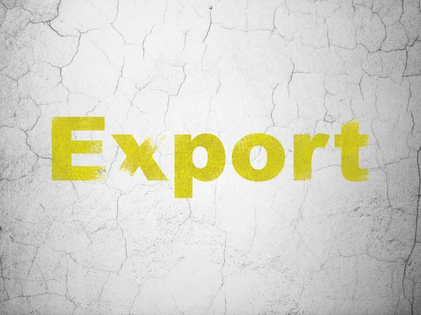 Concepto financiero: Exportación sobre fondo de pared —  Fotos de Stock