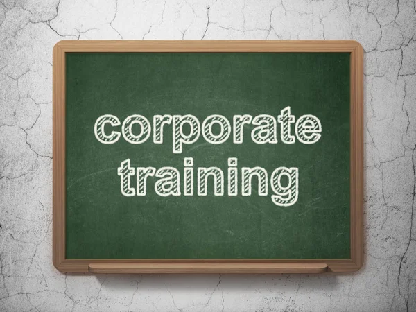 Concetto di apprendimento: formazione aziendale su base lavagna — Foto Stock