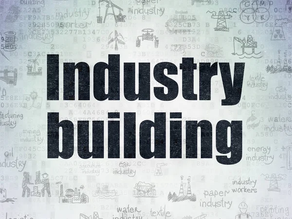 Concepto de industria: industria basada en datos digitales Papel de fondo —  Fotos de Stock