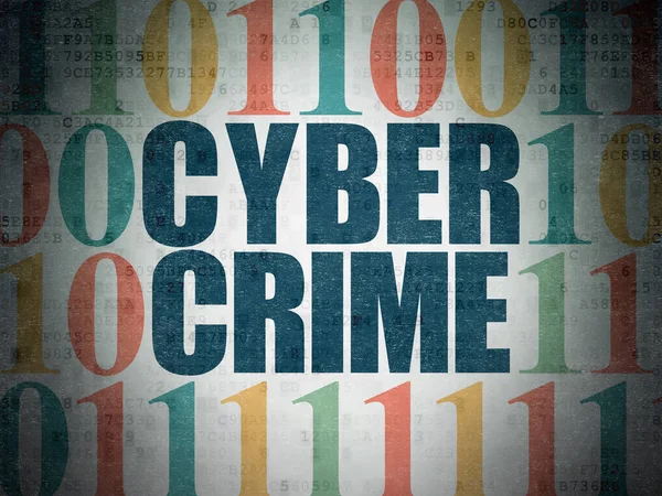 Koruma kavramı: dijital veri kağıt arka plan üzerine siber suç — Stok fotoğraf