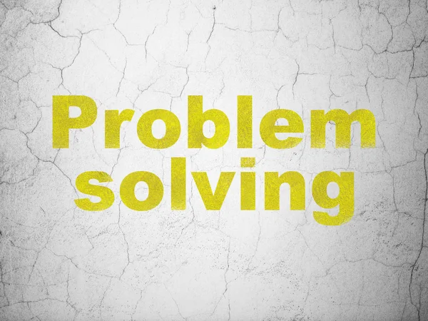 Financiën concept: Problem Solving op muur achtergrond — Stockfoto