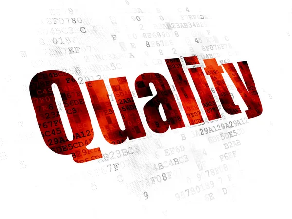 Advertising concept: Quality on Digital background — Stock Photo, Image