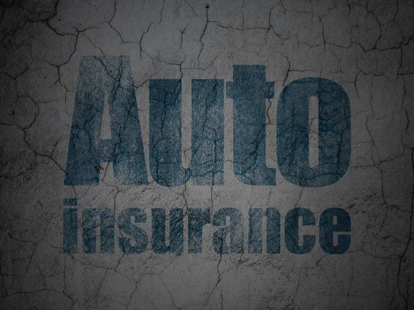 Insurance concept: Auto Insurance on grunge wall background — Stock Photo, Image