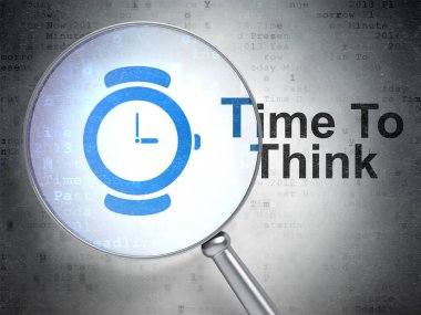 Zaman çizelgesi kavramı: izle ve zaman düşünüyorum optik cam