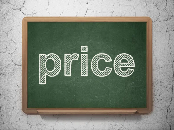 Marketing concept: Price on chalkboard background — Stock Photo, Image