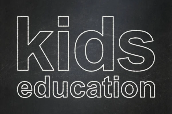Education concept: Kids Education on chalkboard background — Stock Photo, Image