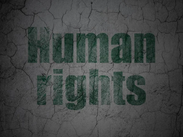 Politická koncepce: lidská práva na grunge stěna pozadí — Stock fotografie