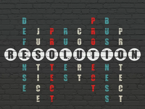 Concept de droit : Résolution en mots croisés — Photo