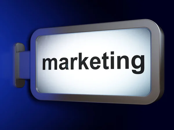 Marketing concept: Marketing op billboard achtergrond — Stockfoto