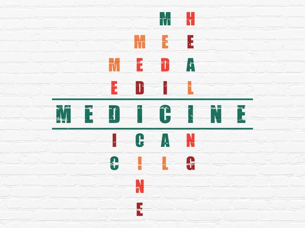 Pojęcie opieki zdrowotnej: medycyna w krzyżówka — Zdjęcie stockowe