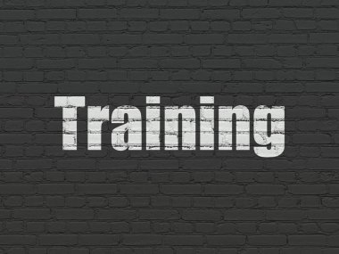 Eğitim kavramı: duvar arka plan üzerinde eğitim