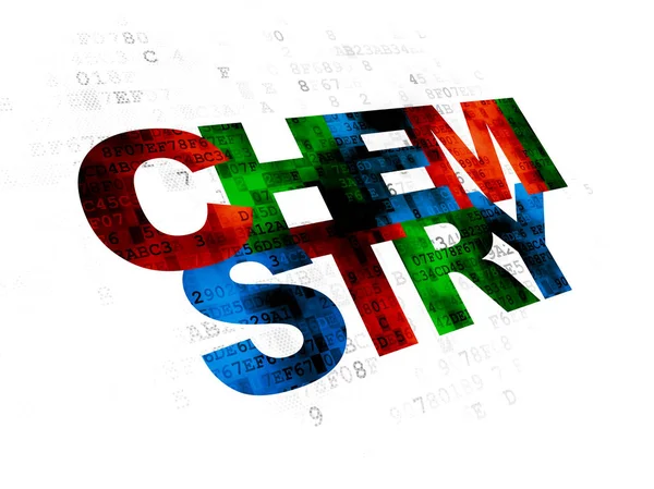 Leren concept: chemie op digitale achtergrond — Stockfoto