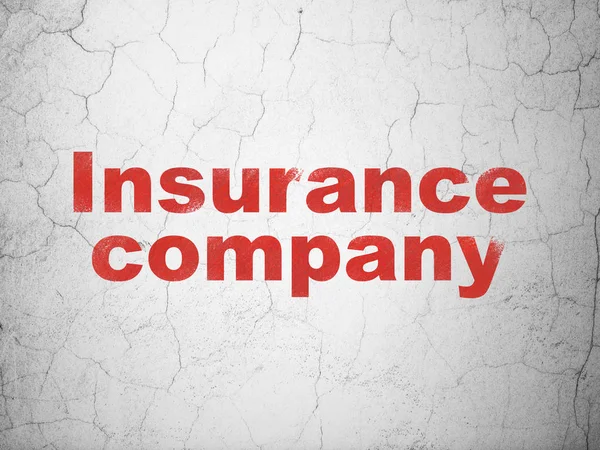 Versicherungskonzept: Versicherungsgesellschaft auf Wandhintergrund — Stockfoto