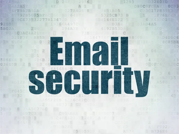 隐私权的概念︰ 数字数据纸张背景上的电子邮件安全 — 图库照片