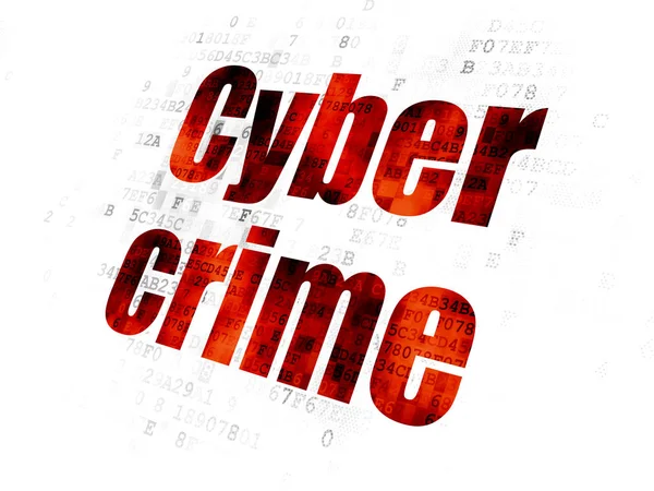 Veiligheidsconcept: Cyber Crime op digitale achtergrond — Stockfoto