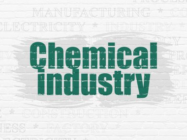 Endüstri kavramı: duvar arka planda kimya sanayî