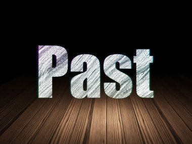 Zaman kavramı: grunge karanlık oda geçmişte