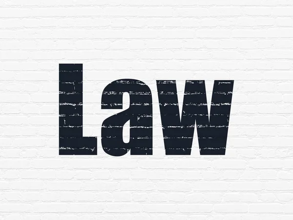 Concepto de ley: Derecho sobre fondo de pared — Foto de Stock