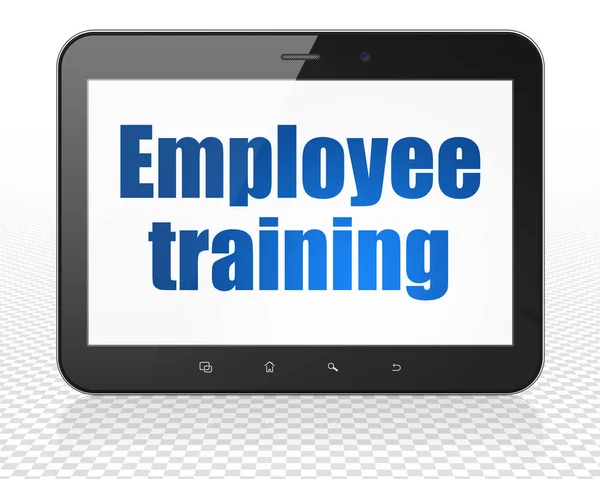 Education concept: Tablet Pc Computer with Employee Training on display — Stock Photo, Image