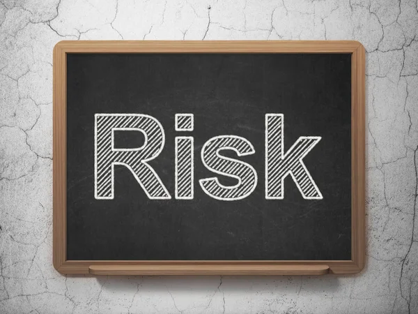 Business concept: Risk on chalkboard background — Stock Photo, Image