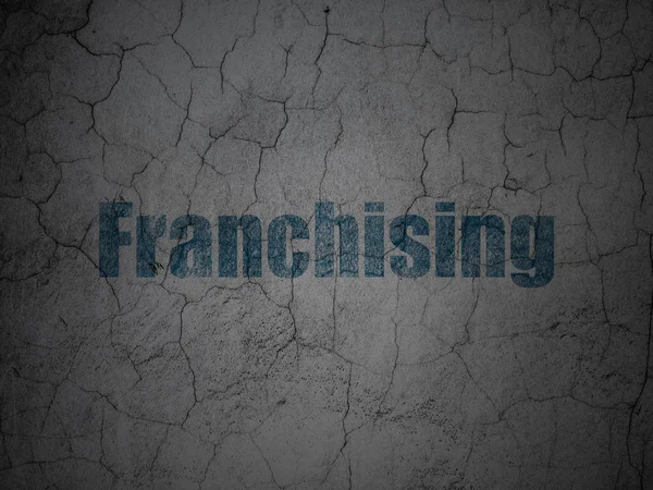 Finance concept: Franchising on grunge wall background — Stock Photo, Image