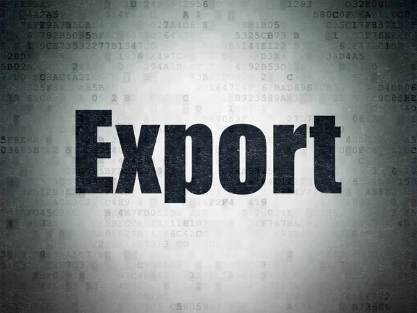 Affärsidé: exportera på Digital Data papper bakgrund — Stockfoto