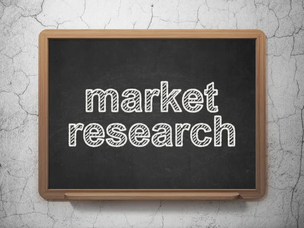 Marketing concept: Market Research on chalkboard background — Stock Photo, Image