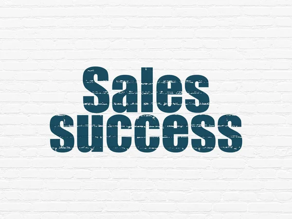 Advertising concept: Sales Success on wall background — Stock Photo, Image