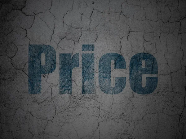 Conceito de marketing: Preço no fundo da parede grunge — Fotografia de Stock